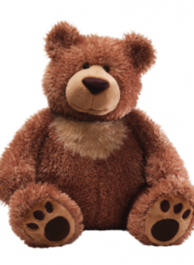 GUND NWT BEAR: SLUMBERS BROWN PLUSH TOY 43CM