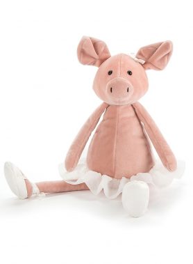 Jellycat NWT Pink Dancing Darcey Piglet Plush Toy H33 X W10 CM